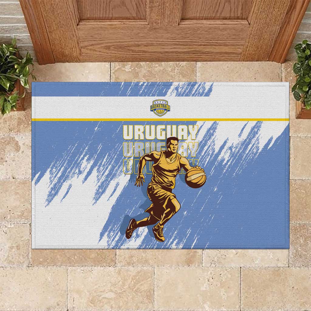 Uruguay Basketball Rubber Doormat Come On Charruas