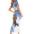 Custom Uruguay Basketball Short Sleeve Bodycon Dress Come On Charruas