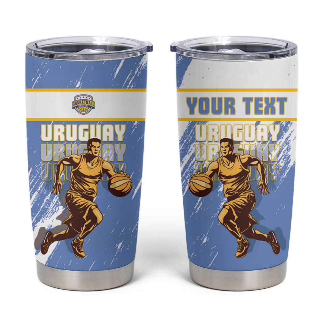 Custom Uruguay Basketball Tumbler Cup Come On Charruas