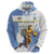 Custom Uruguay Basketball Zip Hoodie Come On Charruas