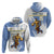 Custom Uruguay Basketball Zip Hoodie Come On Charruas