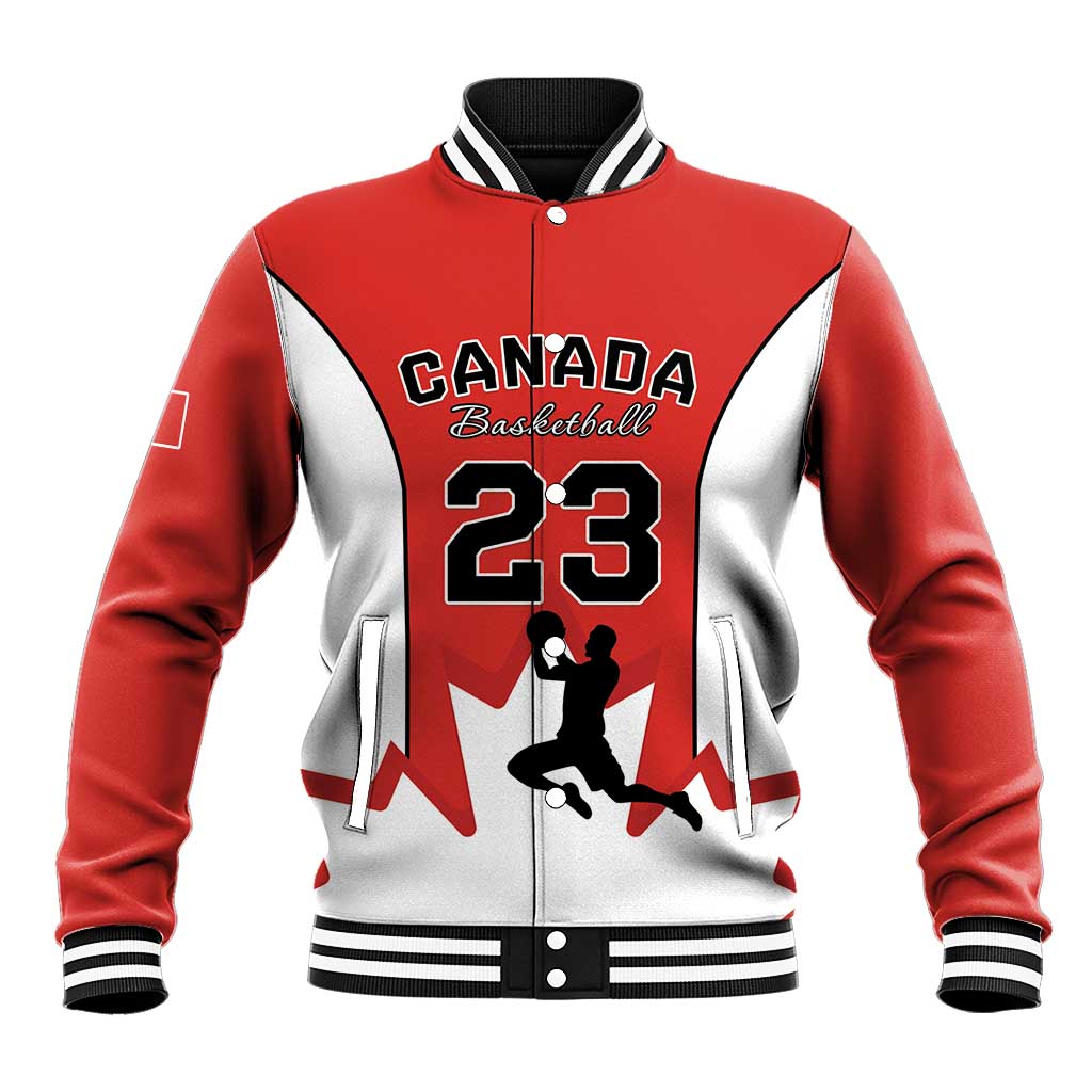 Custom Canada Basketball Baseball Jacket Go Champions Team Canada