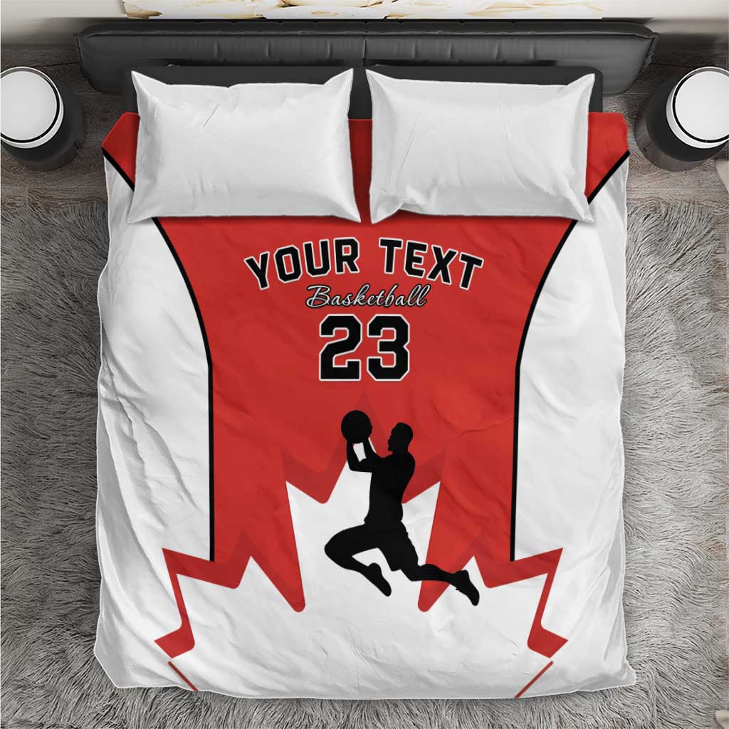 Custom Canada Basketball Bedding Set Go Champions Team Canada