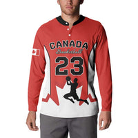 Custom Canada Basketball Button Sweatshirt Go Champions Team Canada