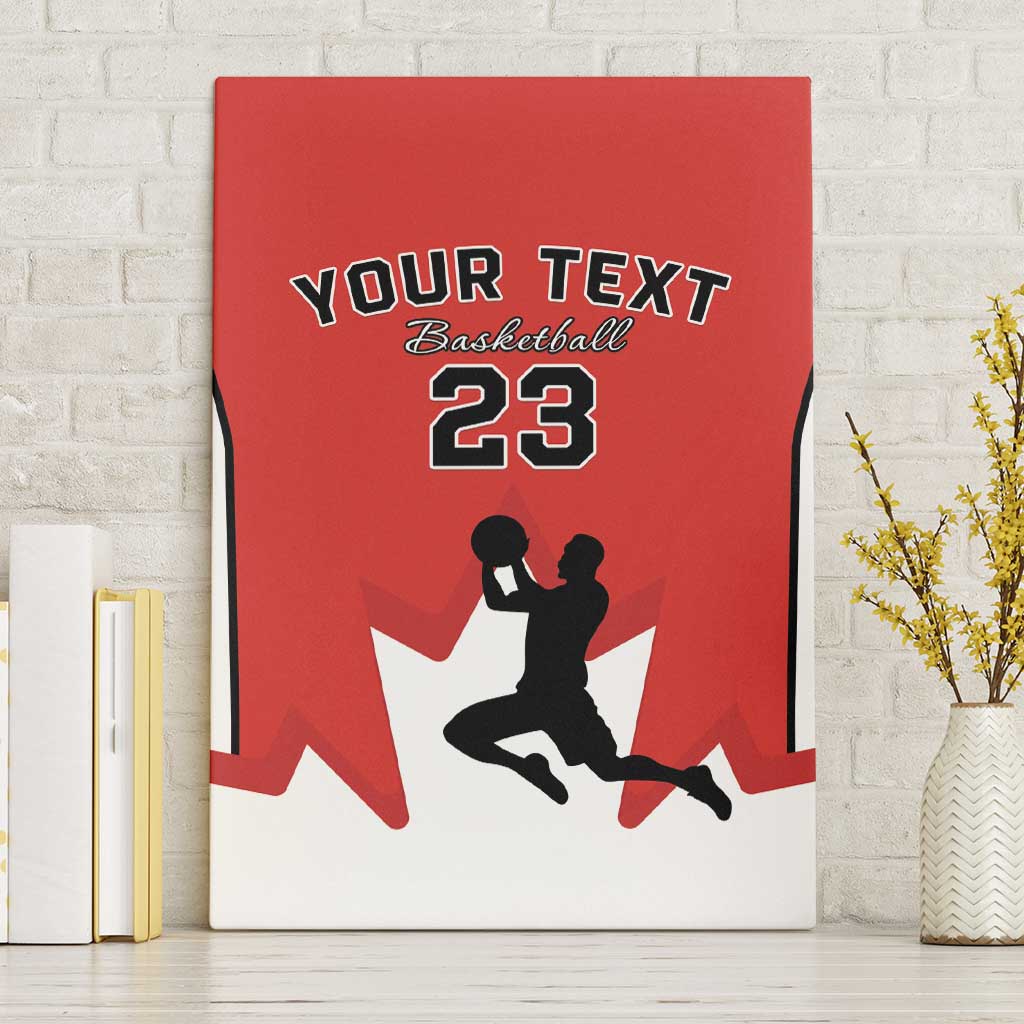 Custom Canada Basketball Canvas Wall Art Go Champions Team Canada