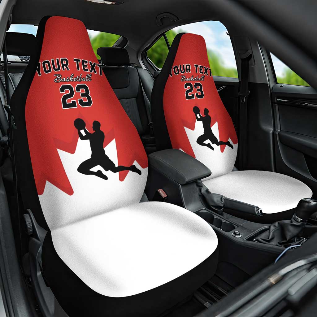 Custom Canada Basketball Car Seat Cover Go Champions Team Canada