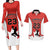 Custom Canada Basketball Couples Matching Long Sleeve Bodycon Dress and Hawaiian Shirt Go Champions Team Canada