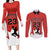 Custom Canada Basketball Couples Matching Long Sleeve Bodycon Dress and Long Sleeve Button Shirt Go Champions Team Canada