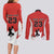 Custom Canada Basketball Couples Matching Long Sleeve Bodycon Dress and Long Sleeve Button Shirt Go Champions Team Canada