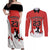 Custom Canada Basketball Couples Matching Off Shoulder Maxi Dress and Long Sleeve Button Shirt Go Champions Team Canada