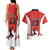 Custom Canada Basketball Couples Matching Tank Maxi Dress and Hawaiian Shirt Go Champions Team Canada