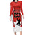 Custom Canada Basketball Family Matching Long Sleeve Bodycon Dress and Hawaiian Shirt Go Champions Team Canada