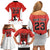 Custom Canada Basketball Family Matching Off Shoulder Short Dress and Hawaiian Shirt Go Champions Team Canada