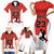 Custom Canada Basketball Family Matching Short Sleeve Bodycon Dress and Hawaiian Shirt Go Champions Team Canada