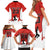 Custom Canada Basketball Family Matching Short Sleeve Bodycon Dress and Hawaiian Shirt Go Champions Team Canada