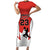 Custom Canada Basketball Family Matching Short Sleeve Bodycon Dress and Hawaiian Shirt Go Champions Team Canada