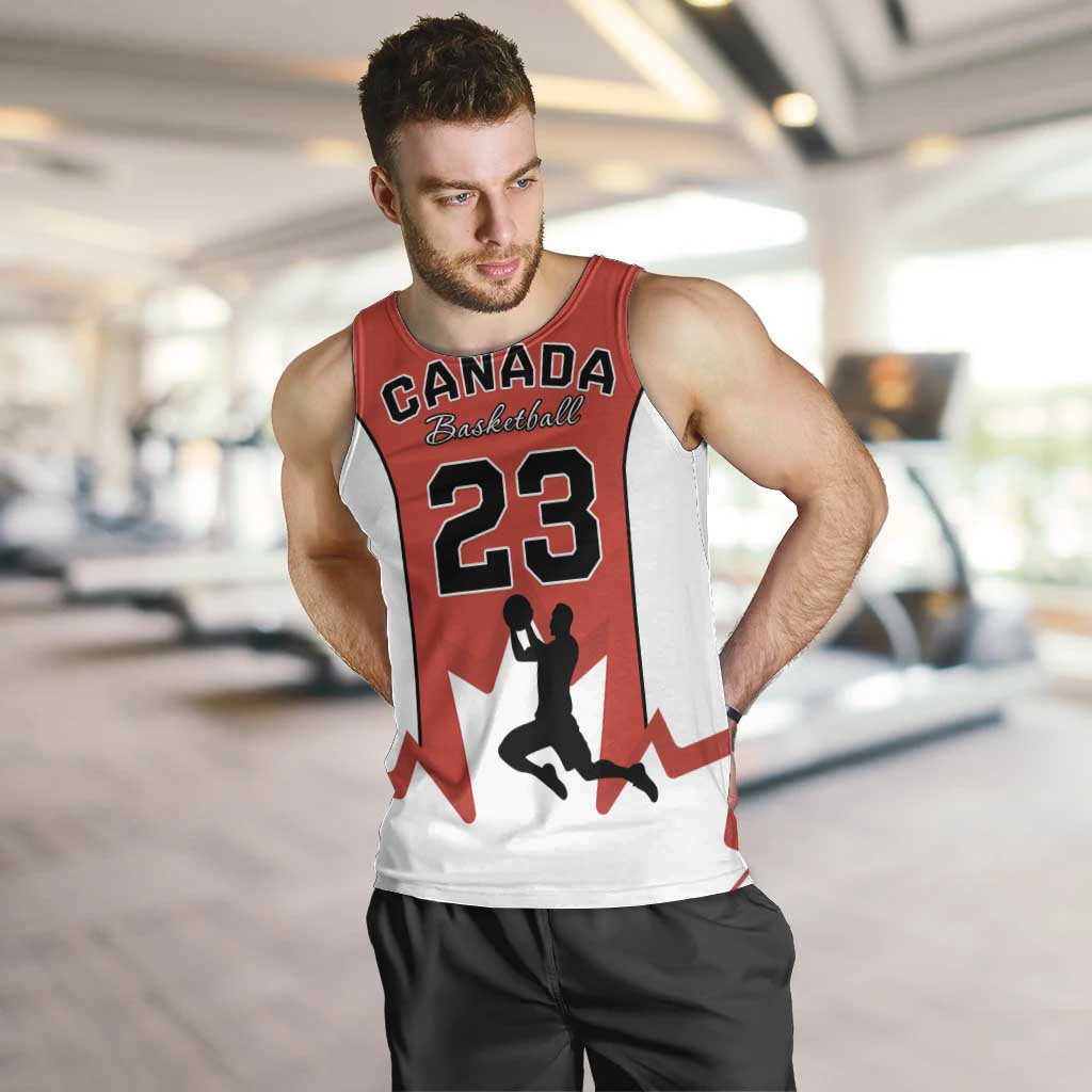 Custom Canada Basketball Men Tank Top Go Champions Team Canada