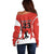 Custom Canada Basketball Off Shoulder Sweater Go Champions Team Canada