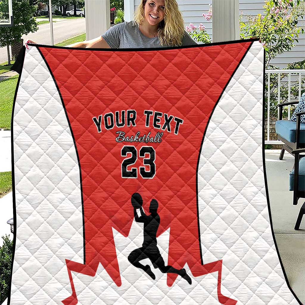 Custom Canada Basketball Quilt Go Champions Team Canada