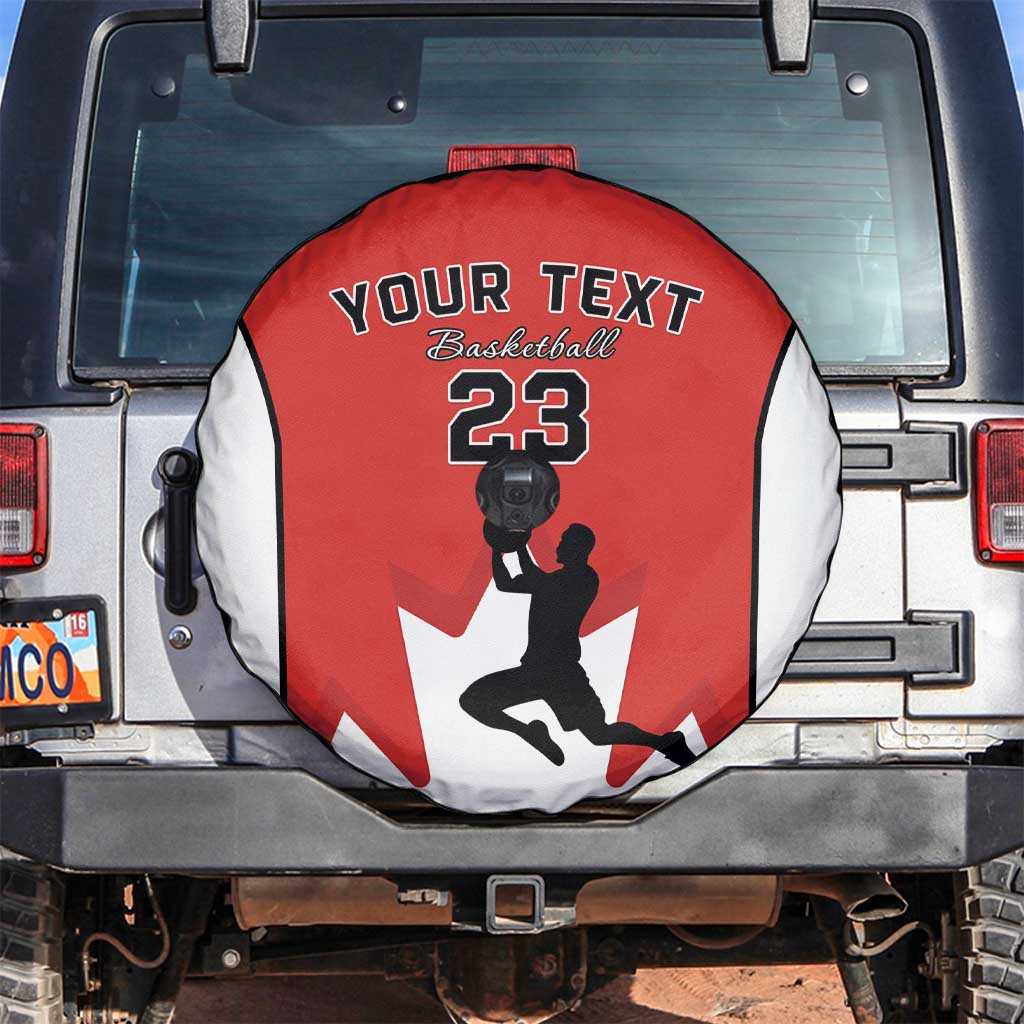 Custom Canada Basketball Spare Tire Cover Go Champions Team Canada