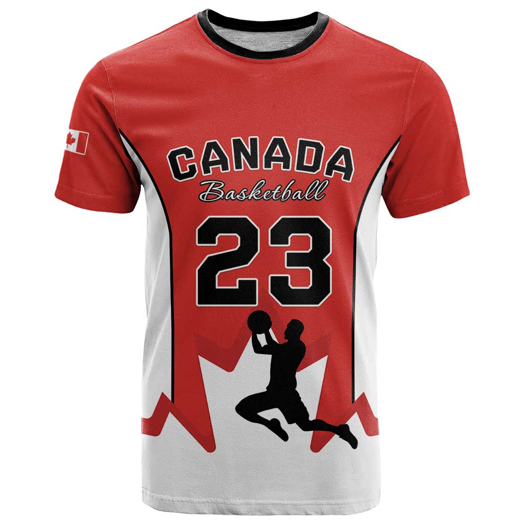 Custom Canada Basketball T Shirt Go Champions Team Canada