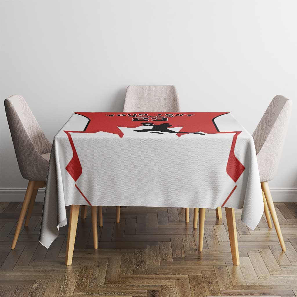 Custom Canada Basketball Tablecloth Go Champions Team Canada