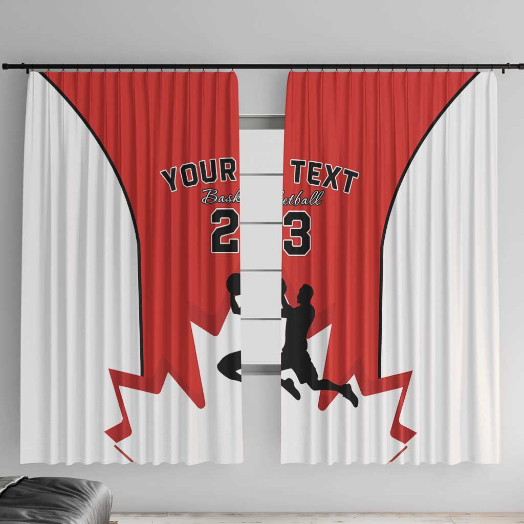 Custom Canada Basketball Window Curtain Go Champions Team Canada