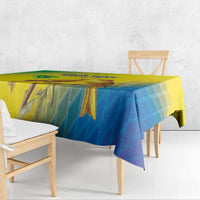 Custom Brazil Football Tablecloth Go Canarinho Go