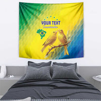 Custom Brazil Football Tapestry Go Canarinho Go