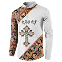 Personalized Ethiopian Orthodox Church Angel Button Sweatshirt