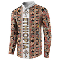Personalized  Ethiopian Tewahedo Angel Orthodox Button Sweatshirt