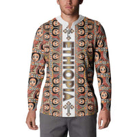 Personalized  Ethiopian Tewahedo Angel Orthodox Button Sweatshirt