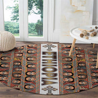 Ethiopian Tewahedo Angel Orthodox Round Carpet