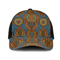 Tribal Earth African Ankara Pattern Baseball Net Cap