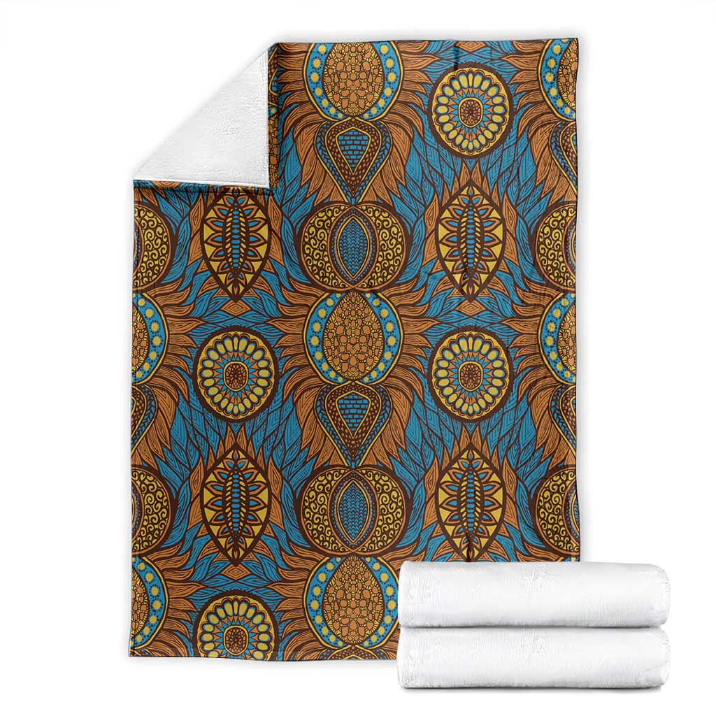 Tribal Earth African Ankara Pattern Blanket
