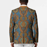 Tribal Earth African Ankara Pattern Blazer