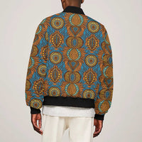 Tribal Earth African Ankara Pattern Bomber Jacket