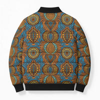 Tribal Earth African Ankara Pattern Bomber Puffer Jacket