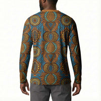 Tribal Earth African Ankara Pattern Button Sweatshirt