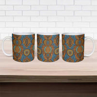 Tribal Earth African Ankara Pattern Ceramic Mug