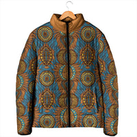 Tribal Earth African Ankara Pattern Padded Jacket