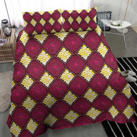 Ruby Gold African Ankara Pattern Bedding Set