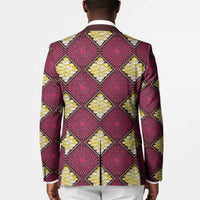 Ruby Gold African Ankara Pattern Blazer