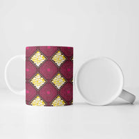 Ruby Gold African Ankara Pattern Ceramic Mug