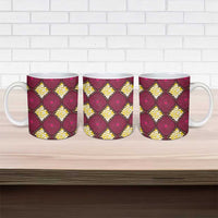 Ruby Gold African Ankara Pattern Ceramic Mug