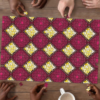Ruby Gold African Ankara Pattern Puzzle