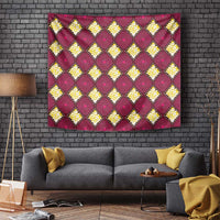 Ruby Gold African Ankara Pattern Tapestry