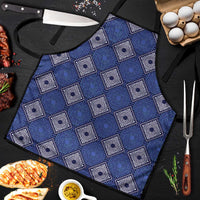 Indigo Diamond African Ankara Pattern Apron