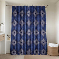 Indigo Diamond African Ankara Pattern Bathroom Set