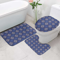 Indigo Diamond African Ankara Pattern Bathroom Set